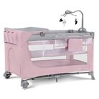 Kinderkraft, Leody, patut de calatorie cu accesorii, roz