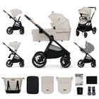 Kinderkraft, Nea 2, carucior multifunctional 2w1, Soft Beige