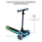 Kinderkraft, Raket, trotineta cu 3 roti LED, Blue