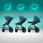 Kinderkraft, Xmoov, carucior multifunctional Travel System 3in1, denim