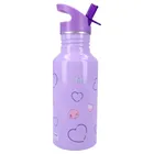 Kuromi, Keep It Cool, sticla da apa cu pai, violet, 500 ml