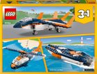 LEGO Creator, 3in1 Avion supersonic, 31126