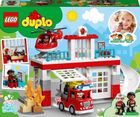 LEGO DUPLO, Remiza de pompieri si elicopter pentru salvare, 10970