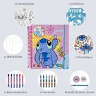 Lilo si Stitch, set de arta cu sabloane, autocolante si creioane colorate, 49 elemente