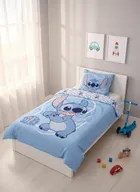 Lilo si Stitch, set lenjerie de pat single, 100-135 cm