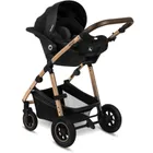 Lionelo, Amber, carucior multifunctional 3in1, Black Onyx