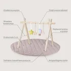 Lionelo, Anis, set: stand educativ din lemn si covoras