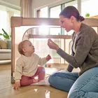 Lionelo, Florence, tarc de joaca pentru copii, Easy Fold, Beige Sand