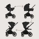 Lionelo, Mika Plus, carucior multifunctional 3in1, Black Onyx