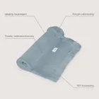 Lionelo, paturica din muselina, Stone Blue, 70-100 cm