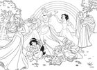 Lisciani, Disney Princess, puzzle maxi cu doua fete, 108 piese