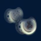 Lovi, Teddy Love, suzeta din silicon, dinamica, 0-6 luni, 2 buc.