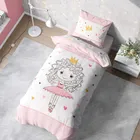 LuLuLand, Printesa roz, set lenjerie de pat single, 140-200 cm