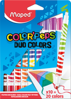 Maped, Colorpeps, carioci cu doua fete, 20 culori