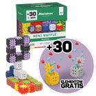 Marioinex, Mini Waffle, Blocks, set de constructie, 206 + 30 piese gratuit