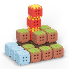 Marioinex, Mini Waffle, Green Blocks, set de constructie, 142 piese
