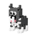 Marioinex, Mini Waffle, Pocket Pets Puppies, Husky, set de constructie, 44 piese