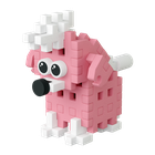 Marioinex, Mini Waffle, Pocket Pets Puppies, Pudel, set de constructie, 47 piese