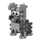 Marioinex, Mini Waffle, Pocket Pets Puppies, Schnauzer, set de constructie, 49 piese