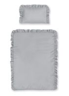 Mayamoo, set lenjerie de pat single, gri deschis, 90-120cm