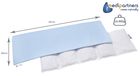 Medi Partners, perna termica cu samburi de visine, 5 compartimente, albastru, 20-60 cm