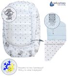 Medi Partners, Teddy, babynest, set 5 piese, albastru deschis