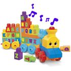 Mega Bloks, Tren muzical ABC, set de constructie, 50 piese