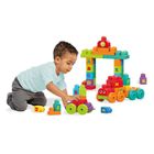 Mega Bloks, Trenul ABC, set de constructie, 60 piese