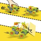 MEGA Hot Wheels, Monster Trucks Gunkster, masina si figurina, set de constructie, 84 piese