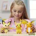 MEGA Pokemon, Pikachu Trio Evolution, set de constructie, 621 piese