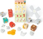 Melissa & Doug, Blockables, La ferma, cuburi din lemn, 16 piese