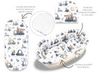MimiNu, Masini Albastre, set protectie universal pentru gondola, cos de Moses