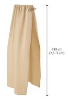 MimiNu, Muselina Premium, baldachin pentru patut, crema, 220-145 cm
