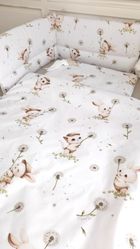 MimiNu, Pisici, aparatori pentru patut din bumbac, 180-30 cm