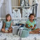 MimiNu, Prieteni de padure, cearceaf din bumbac cu elastic, 60-120 cm