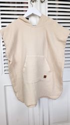 MimiNu, prosop tip poncho, bej, 4-7 ani