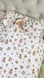 MimiNu, Ratuci, cearceaf cu elastic, bej, 60-120 cm