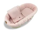 MimiNu, set: protectie universal pentru gondola, patut, cos de Moses + saltea + perna, muselina, roz
