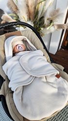 MimiNu, Soft, sac de dormit pentru scaun auto, TOG 2-2.5, bej 0-6 luni