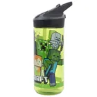 Minecraft, Prem, sticla de apa din plastic, cu gura de scurgere, ecozen, 620 ml