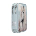 Miss Melody, penar dublu cu rechizite scolare, albastru