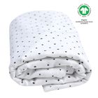 Motherhood, ECO Invelitoare de muselina 130-130 cm, 1 buc., Black Dots