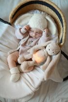 MyHummy (Szumisie), Iepuras 5 in 1 cu lampa de veghe, 30 cm, bej