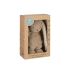 MyHummy (Szumisie), Iepuras 5 in 1 cu pernuta termica din grau, 30 cm, maro