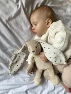 MyHummy (Szumisie), Iepuras, jucarie linistitoare pentru copii, bej, stele