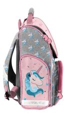 Paso, ghiozdan, unicorn, gri-roz