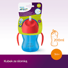 Philips Avent, cana cu pai, albastru, 9 luni+, 200 ml, SCF796/01