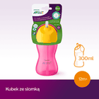 Philips Avent, cana cu pai, roz, 12 luni+, 300 ml, SCF798/02