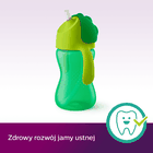 Philips Avent, cana cu pai, verde, 12 luni+, 300 ml, SCF798/01