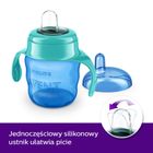 Philips Avent, cana cu tetina de formare, albastru, 6 luni+, 200 ml, SCF551/05